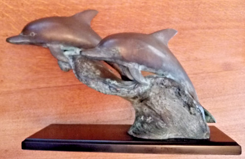 Bronze verdegris sculpture - bronze,