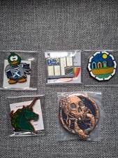 Five Geocoins. All