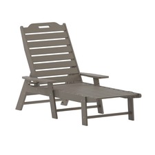 Monterey Adjustable Adirondack Lounger with Cup Holder- All-Weather Indoor/Ou...