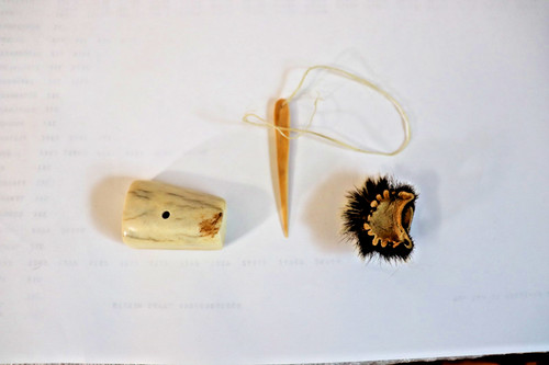 Alaska native made - bone, needle
