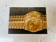 Your Rolex Oyster Booklet English- various years available