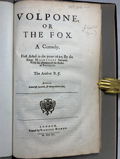 2nd Folio Ben Jonson's Fox And