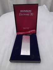 Ronson Electronic 30 Vintage Cigarette Lighter Comes In Original Box untested 