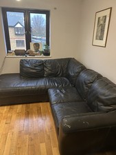 Black Leather Sofa