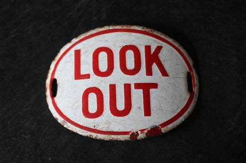 Vintage railway enamel - railway,