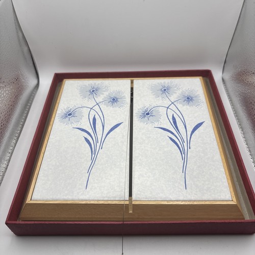 Vintage floral ceramic - floral, tile