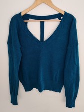 Halogen Teal V-Neck Sweater