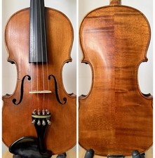 Stunning & Beautiful Old German 4/4 Violin. Maple flamed with Case and Bow 