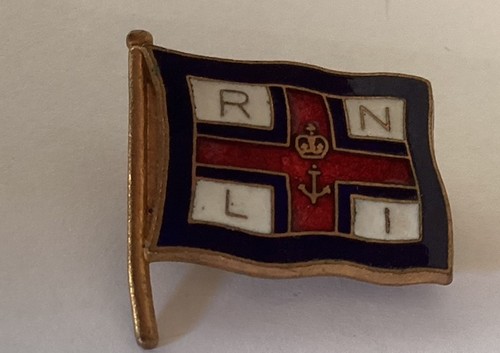 Vintage rnli enamel pin - rnli, badge