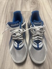 Reebok Mens HexRide White/Blue Running Shoes Sneakers Size 9 New