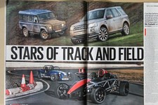 Original 2013 AUTOCAR ARIEL ATOM,CATERHAM SEVEN, FREELANDER, DEFENDER Group Test