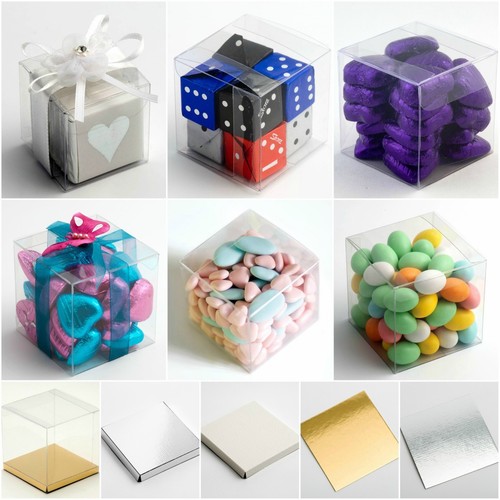 Clear cube favour - cube, pvc