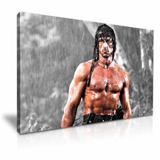 Rambo Sylvester Stallone Movie Poster Canvas Modern Art ~ 5 Size to Choose