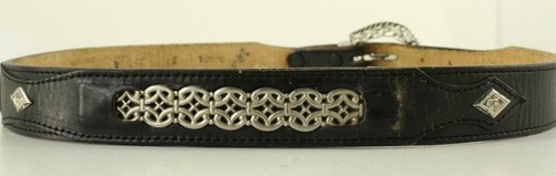 Vintage western leather belt - western,