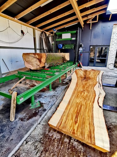 Sawmill log deck hydraulic - log,
