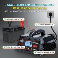 12V 20A 24V 10A 6-Stage Smart