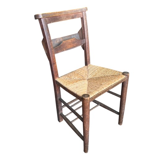 Vintage rustic rush - rustic, rush-seated