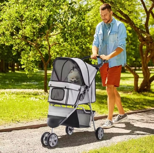 Pawhut wheel pet stroller - pawhut,