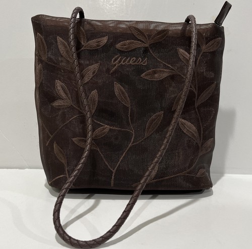 Guess brown embroidered leaf - brown,
