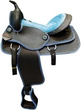 New Synthetic Western Barrel Racing Horse Saddle & Tack Size12 13 14 15 16 17 18
