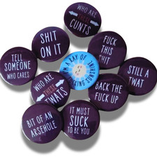 Rude Funny Novelty Badge or