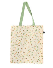 Ladies Woodland Bee Cotton Mix Tote Shopping Bag Reusable Bumblebee Flowers Bag