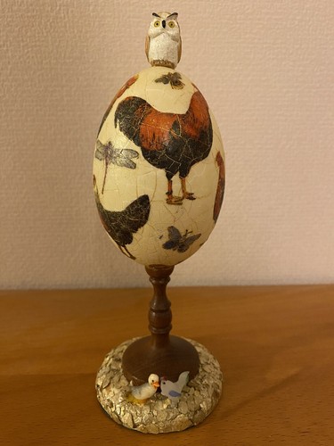 Real goose egg decorated - goose,