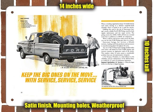 Metal sign 1964 ford pickup - -,