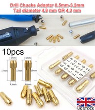 Brass drill chuck collet - 10,