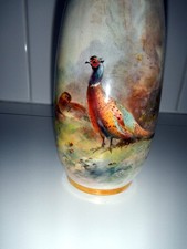 ROYAL WORCESTER PHEASANT VASE