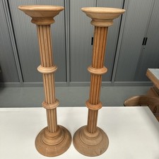 PAIR Oak Wooden Plant Stand