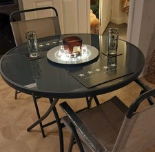 Homebase Patio Folding Table 4 Foldable Chairs & Parasol Few Weeks Old