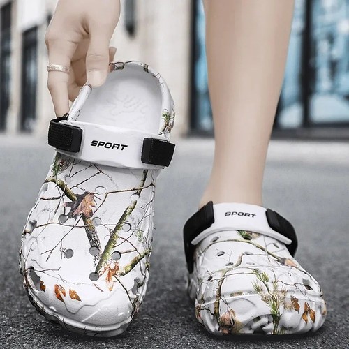 New men camo slip crocs - slip-on,