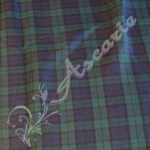 Black watch tartan - tartan, polyviscose