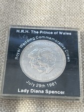 1981 Prince Charles and Lady Diana Royal Wedding Commemorative Crown Coin