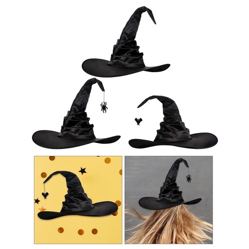 Pointed top sorceress hat - pointed,