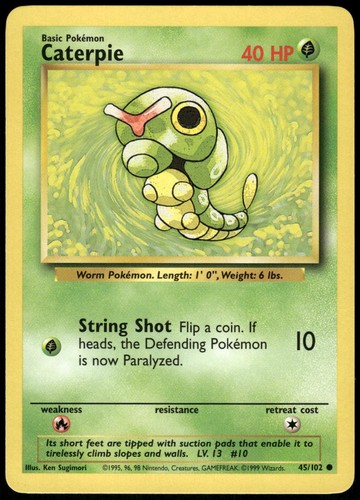 Caterpie 102 common base - 45/102,