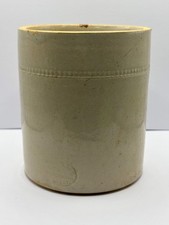 Old white stoneware jar