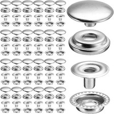 Heavy-Duty Snap Fasteners Kit - 25 Sets (10-20mm) for Sewing & Clothing Repair