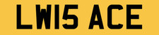 LW NUMBER PLATE PRIVATE
