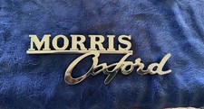Vintage Morris Oxford Chrome Badge Classic Car