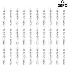 Christmas Tree Ornaments, 30pcs Crystal Snowflake Ornaments Christmas