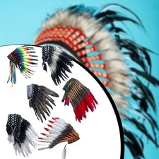 Native American Indian Headdress Chief Hat for Festival Dress up Masquerade