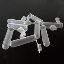 100pcs Plastic Centrifuge Lab Test Tube Sample Container Bottle 5ml With Cap