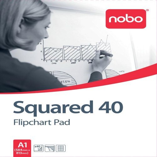 Nobo flipchart pad - nobo, squared