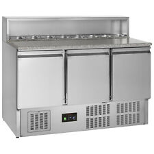 PIZZA PREP GRANITE TOP CATERING FRIDGE 3 DOORS UNDERSTORAGE GP93 FREE DELIVERY