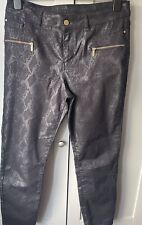 New Star Julian Mcdonald Snake Print Leggings Jeans  - Size   14