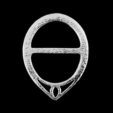 Pewter Scarf Ring - Point