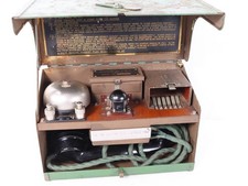 Vintage WW2 Telephone Set "D" Mk V. Field Telephone / Morse Set.