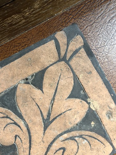 Tile antique french fleur - french,